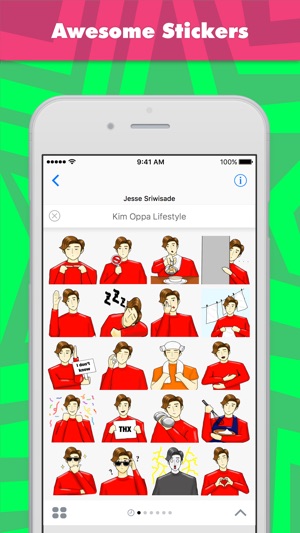 Kim Oppa Lifestyle贴纸，设计：Jesse Sriwisade(圖1)-速報App