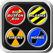 App icon for Big Button Box: Alarms, Sirens & Horns - sound fx by Shaved Labs Ltd