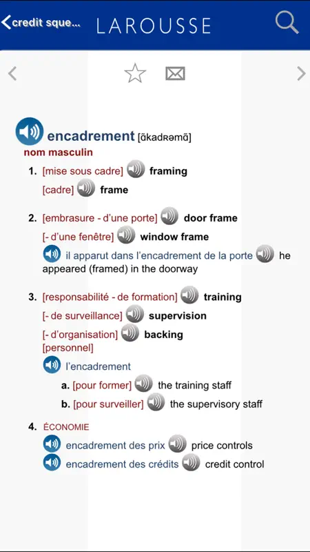 Grand Dictionnaire anglais-français Larousse screenshot 5 of 5