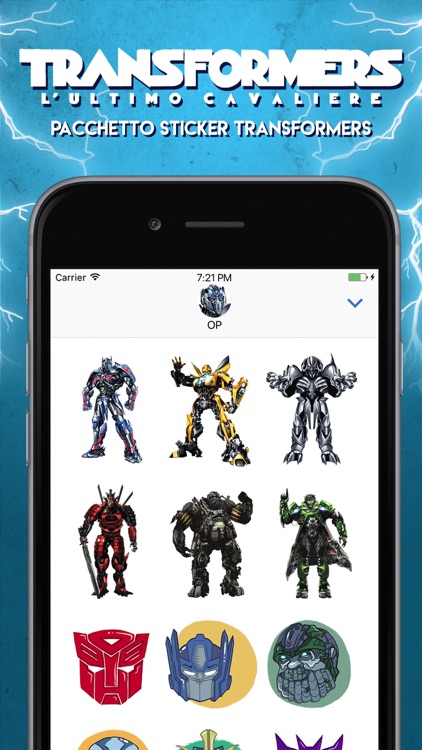 Stickers di Transformers - L'Ultimo Cavaliere