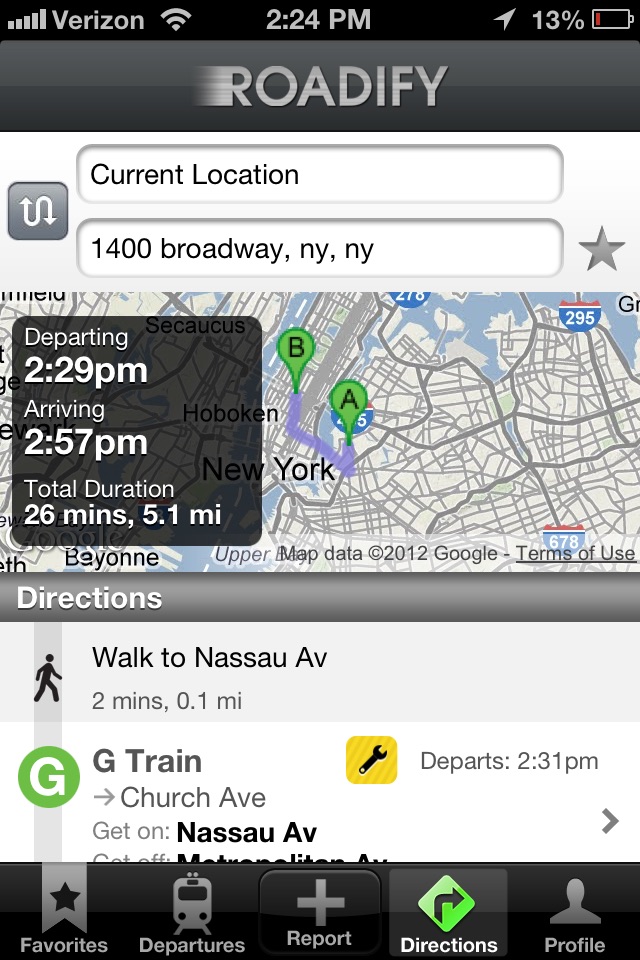 Roadify Transit: subway, bus, train, bike share screenshot 2
