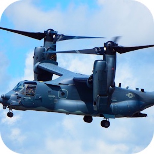 Airplane Helicopter Osprey Rescue icon