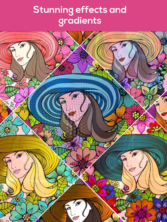 Screenshot #4 for iColor Club: Coloring book and pages for Adults