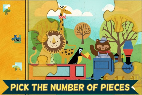 子供向け列車ゲーム：動物園鉄道車両パズルのおすすめ画像3