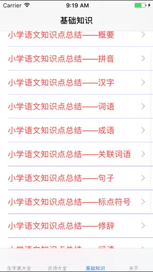 小学语文总结大全 screenshot 4