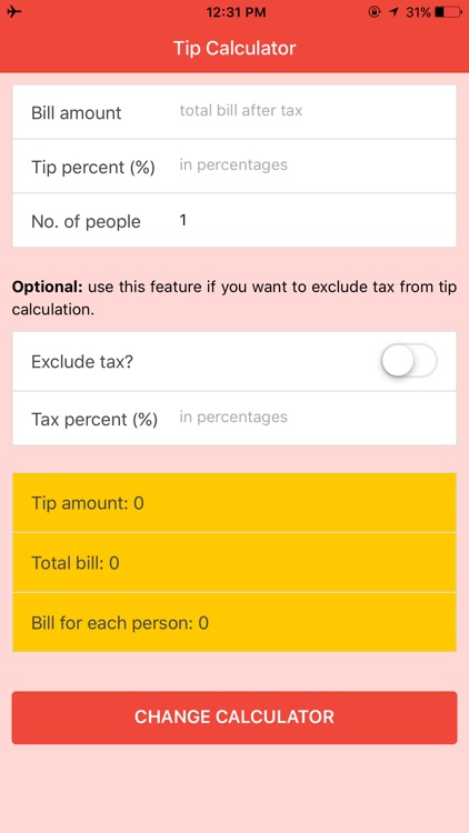 Tip Calculator - Fast Tip and Bill Splitter