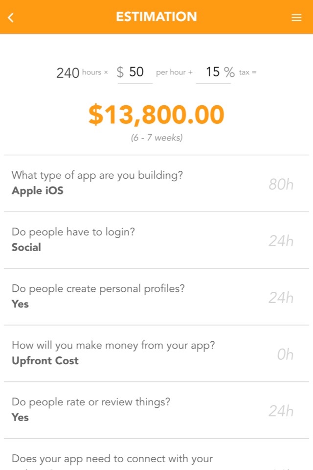 Estimapp – How Much to Make an App? screenshot 4