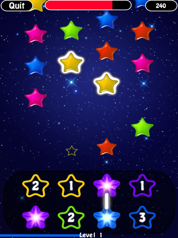 Tiny Star Fall iPad screenshot 1 - Education app