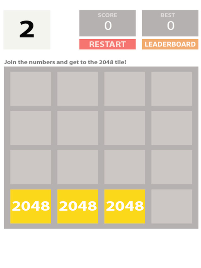 2048 Backwards