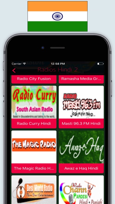 Radio India FM & AM / Best Radio Stations Online iPhone screenshot 4 - Music app
