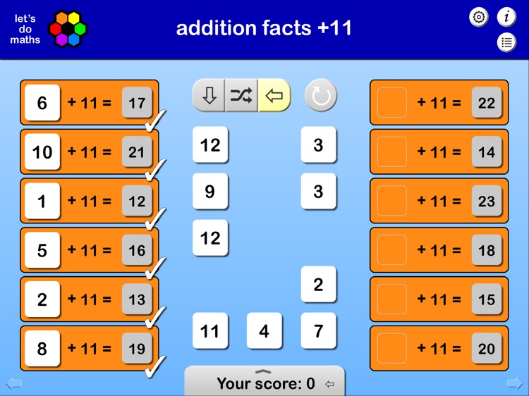 Addition Facts to 20