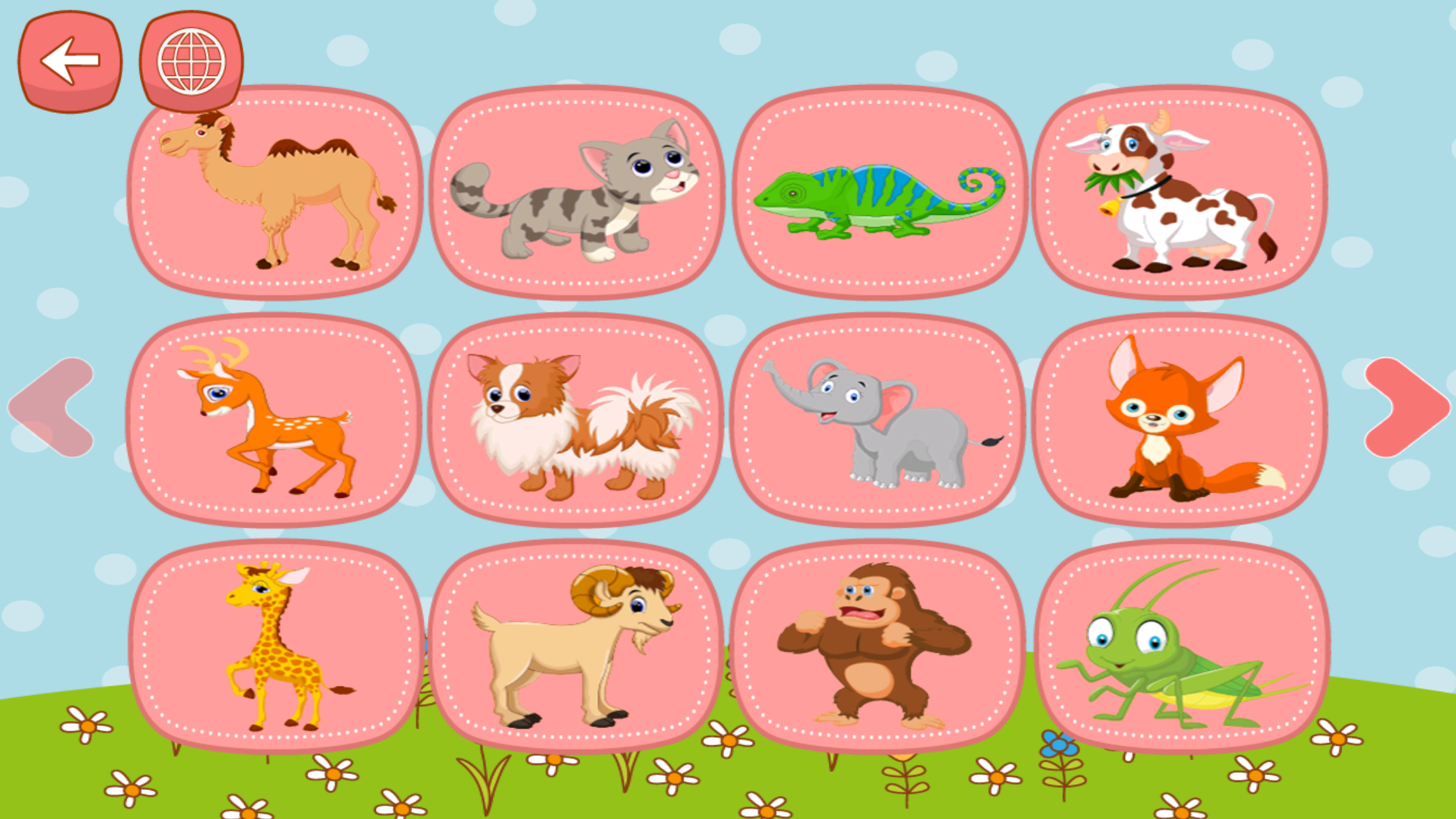 English Animal Zoo Puzzles - ABC First Words