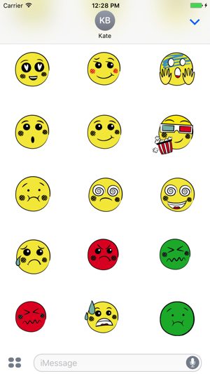 Cute Smiles Pack for iMessage(圖3)-速報App