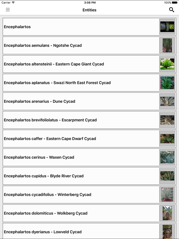 Screenshot #6 pour IDentifyIt Cycads