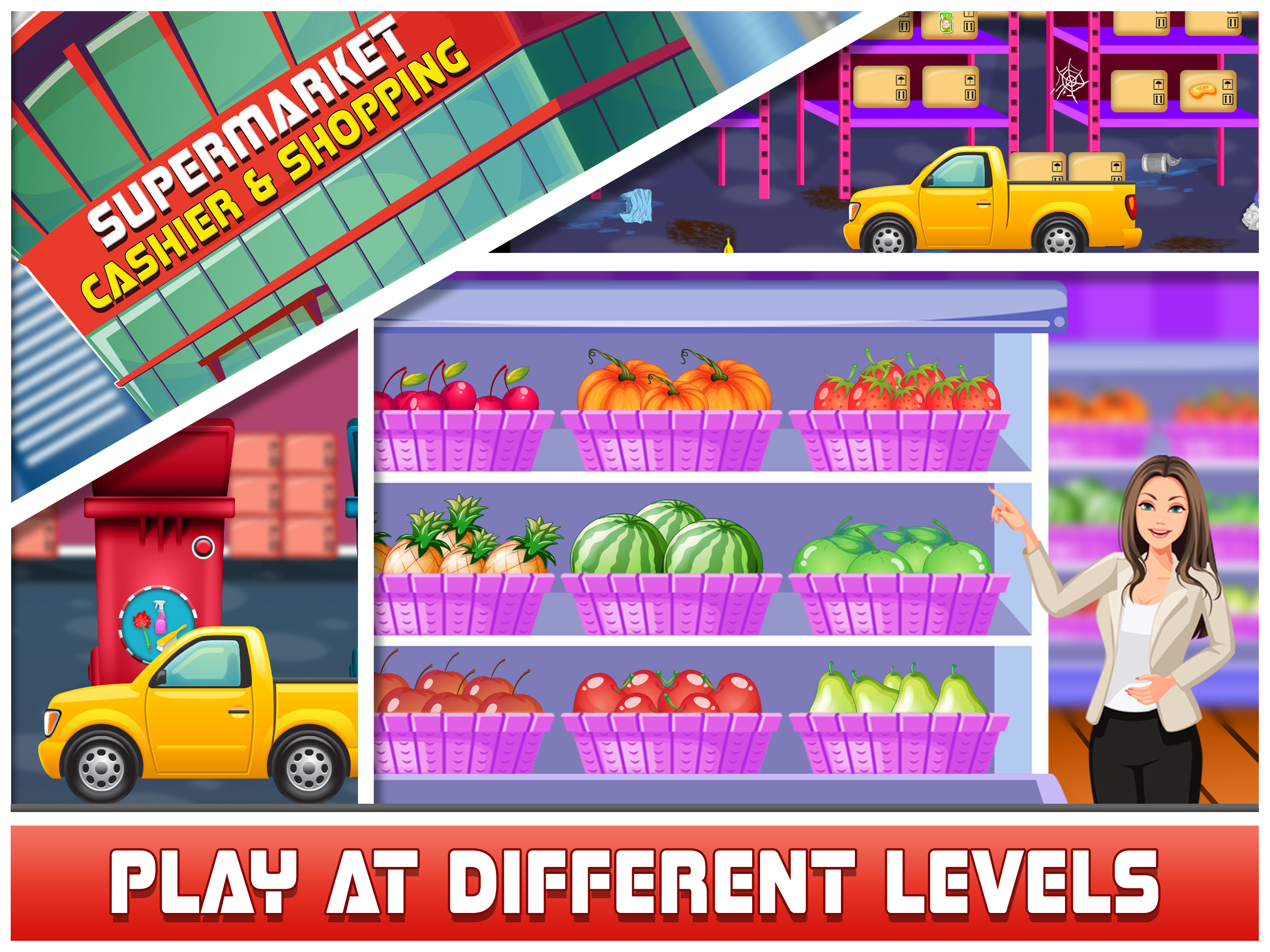 Supermarket Cashier & Shopping