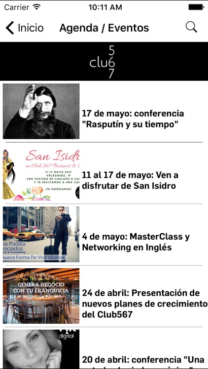 Club de profesionales, Club567