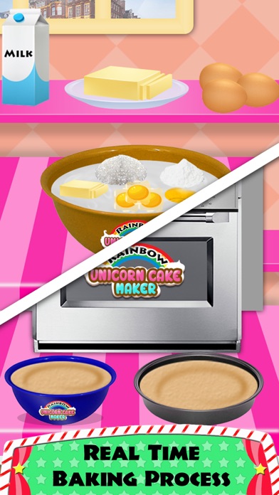 DIY Unicorn Rainbow Cake Cooking! Sweet Dessertのおすすめ画像3