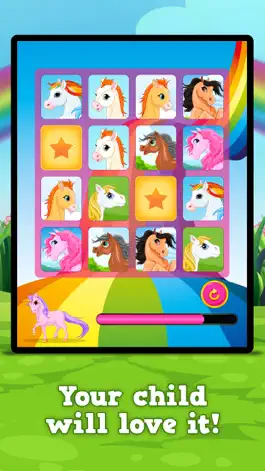 Game screenshot Pony and Unicorn : Matching Games apk