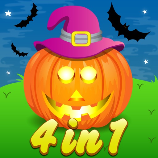 Four in One Halloween Activity games for Kids icon