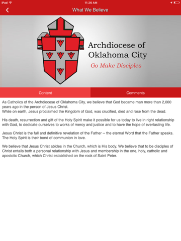 Archdiocese of Oklahoma City Mobile App screenshot 2