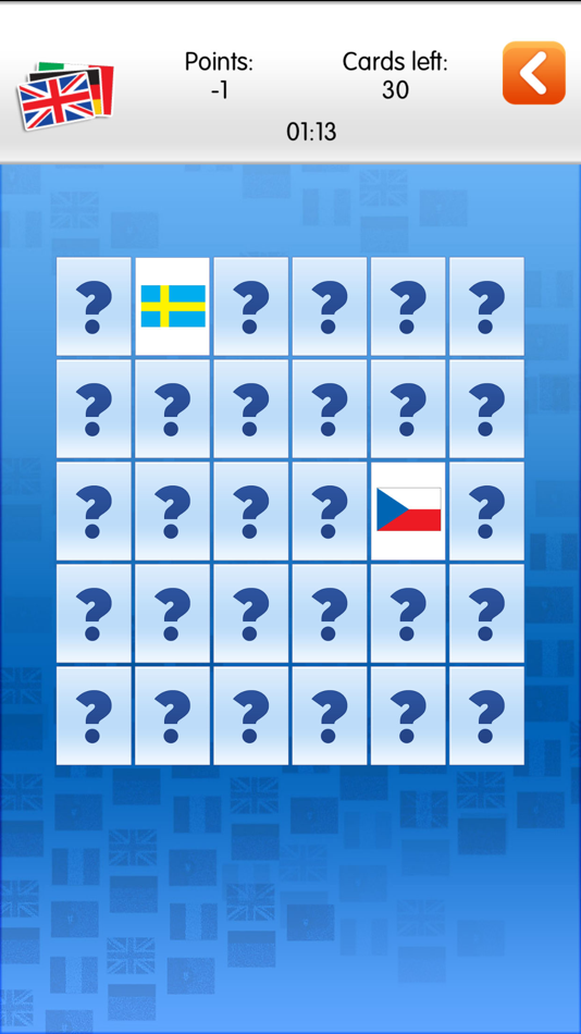 #4. Memory Flags Game (iOS) Podle: ExaMobile S.A.