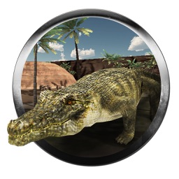 Simulateur 3D en crocodile faché - alligator sauva