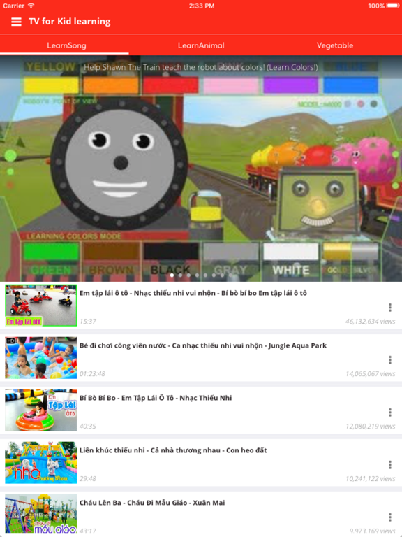 Screenshot #4 pour Kid TV - for learning colour, abc, number, music