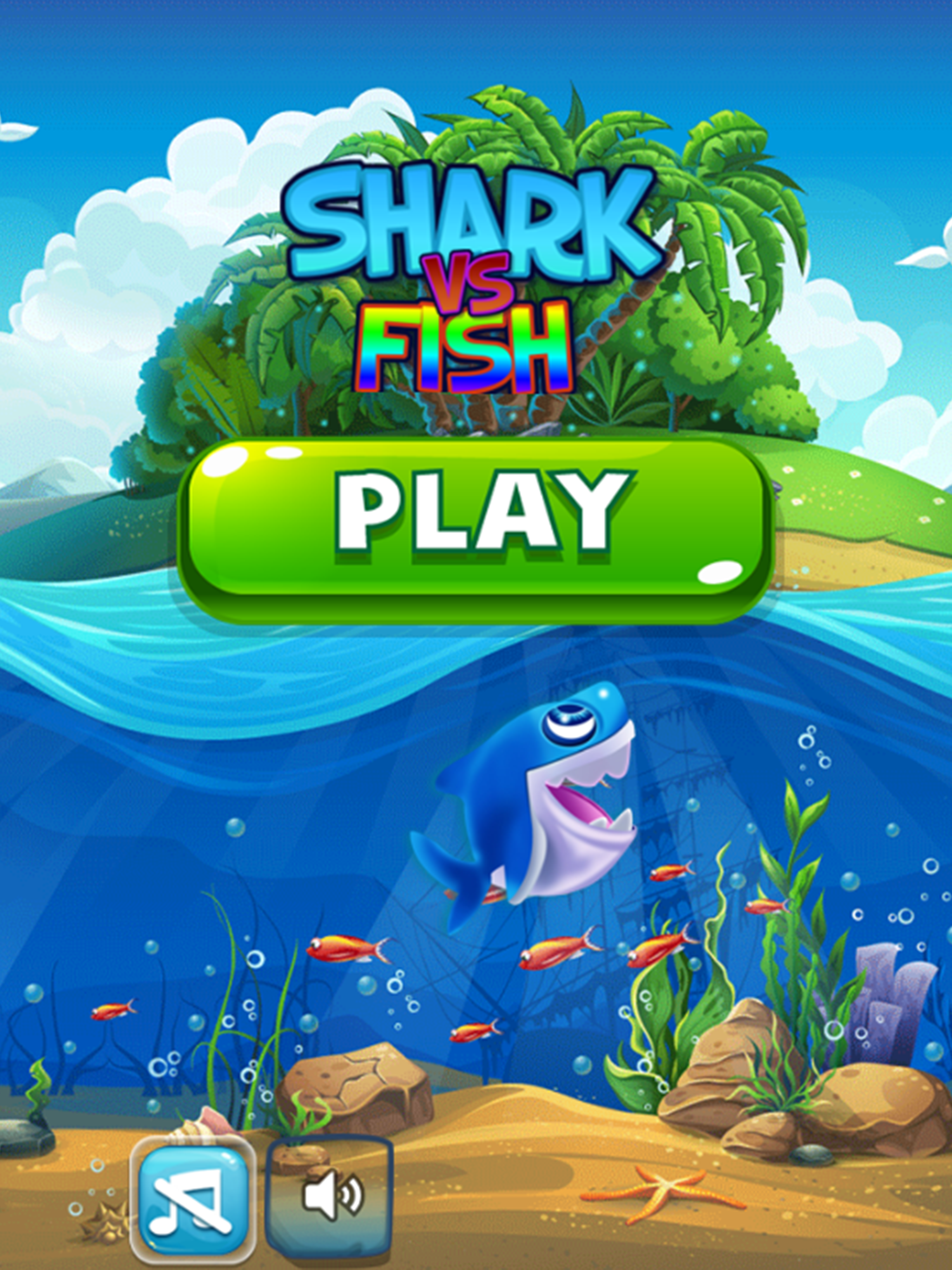 Shark And Underwater Fish Aquarium Match 3