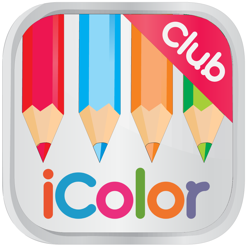 ‎iColor Club: Coloring book and pages for Adults