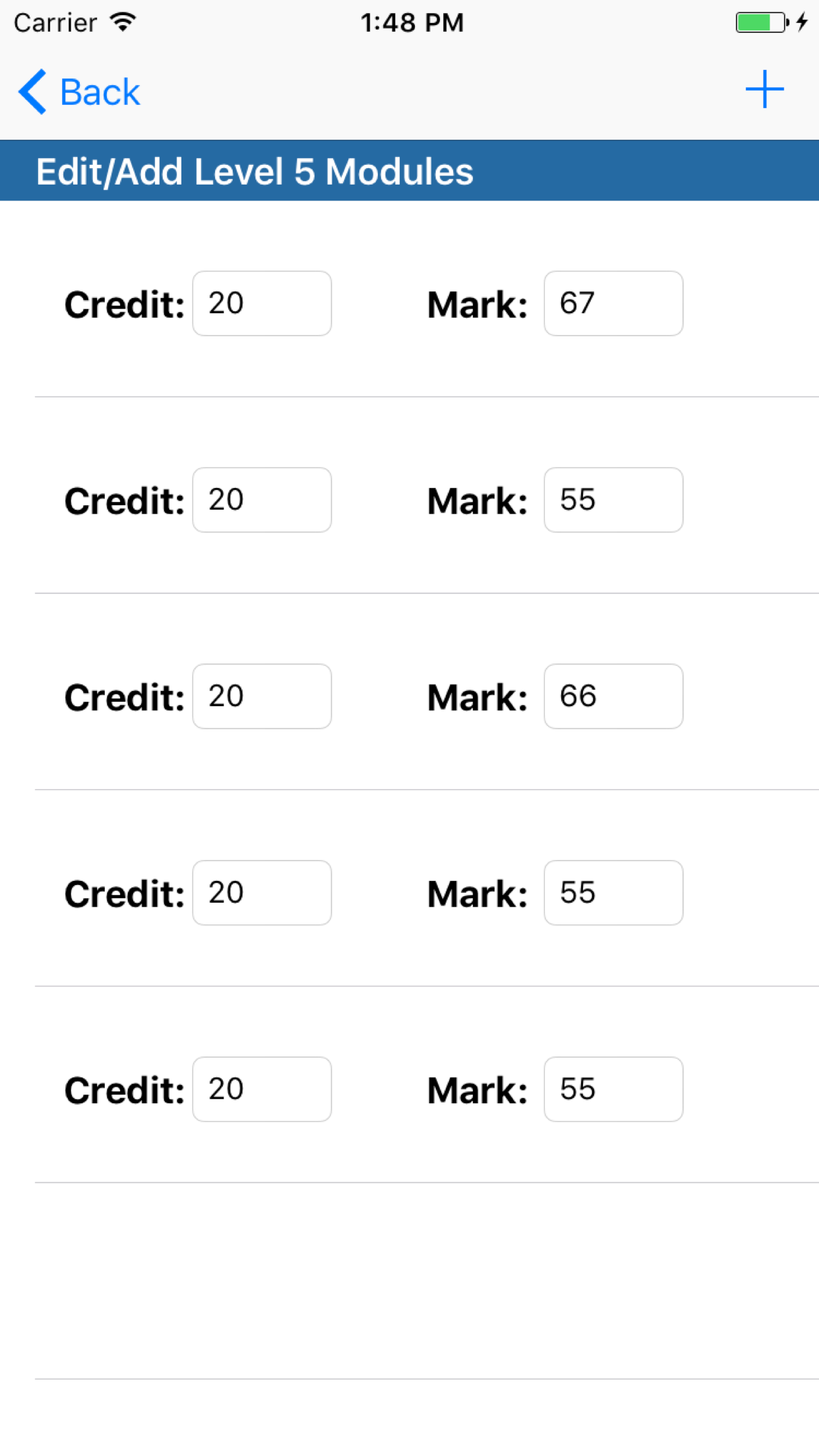 UWL Honours Calculator screenshot 3