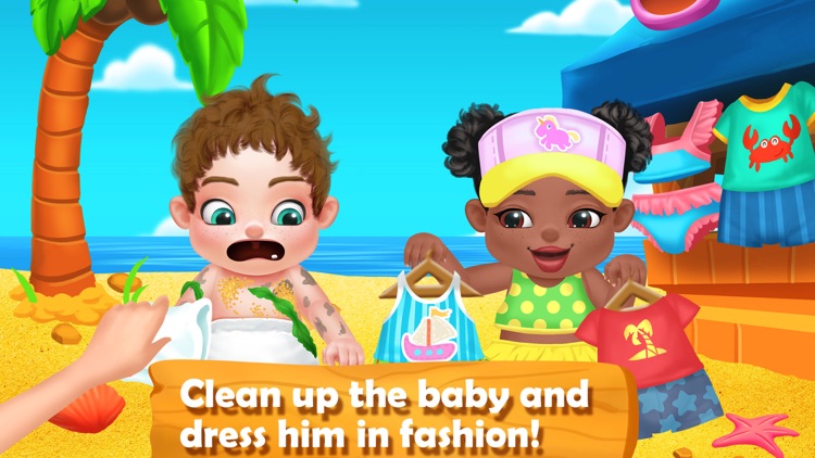 Summer Beach Baby Care Games - Newborn Baby screenshot-4