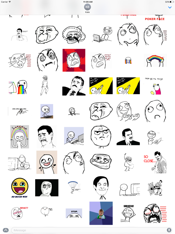 Screenshot #5 pour Meme Faces - Stickers for iMessage