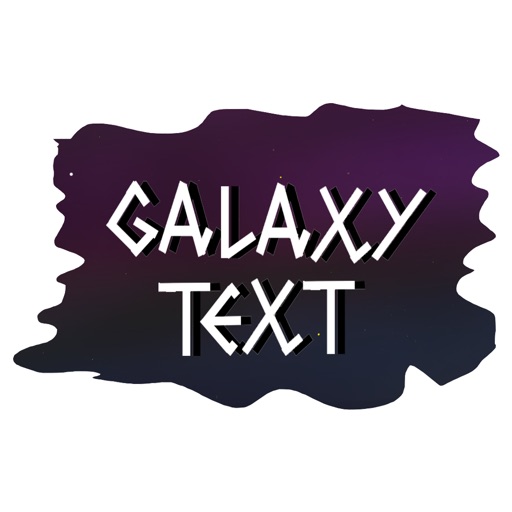 Galaxy Text Stickers