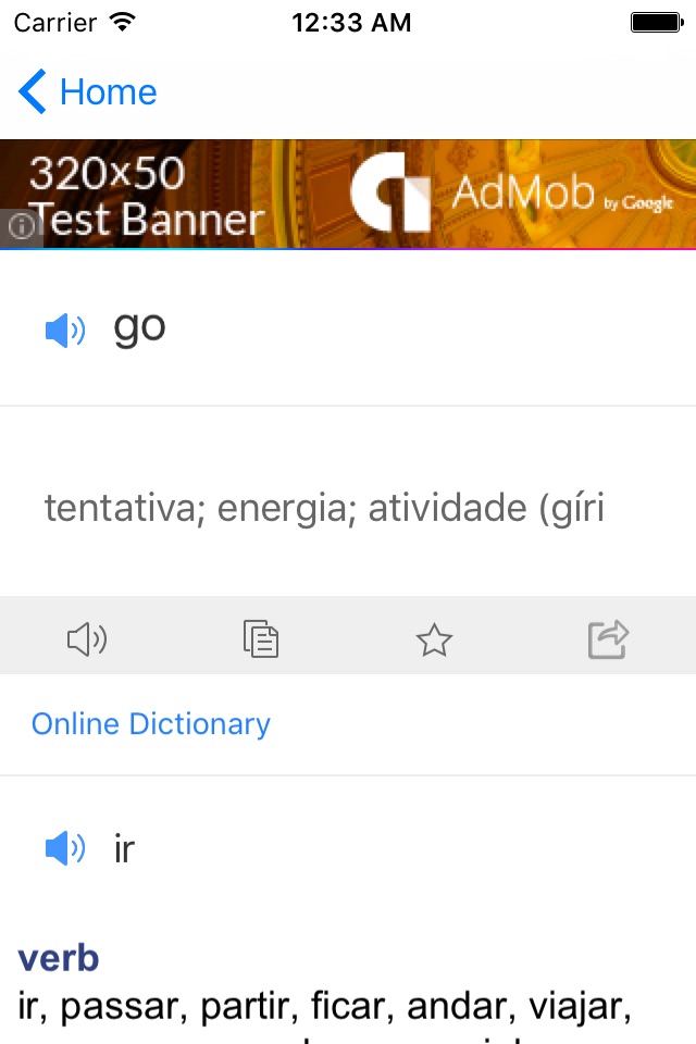 Portuguese English Dictionary screenshot 2