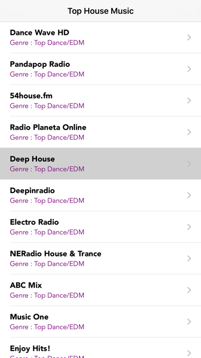 Screenshot #2 pour TOP HOUSE Music Radio Stations - Deep Dance Mix