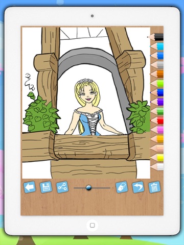 Screenshot #6 pour Peinture Rapunzel - princesses coloration jeu