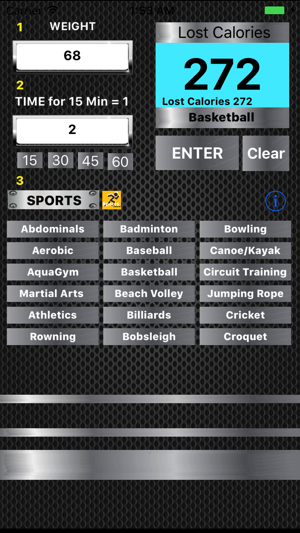 Sports Calories  Lite(圖1)-速報App