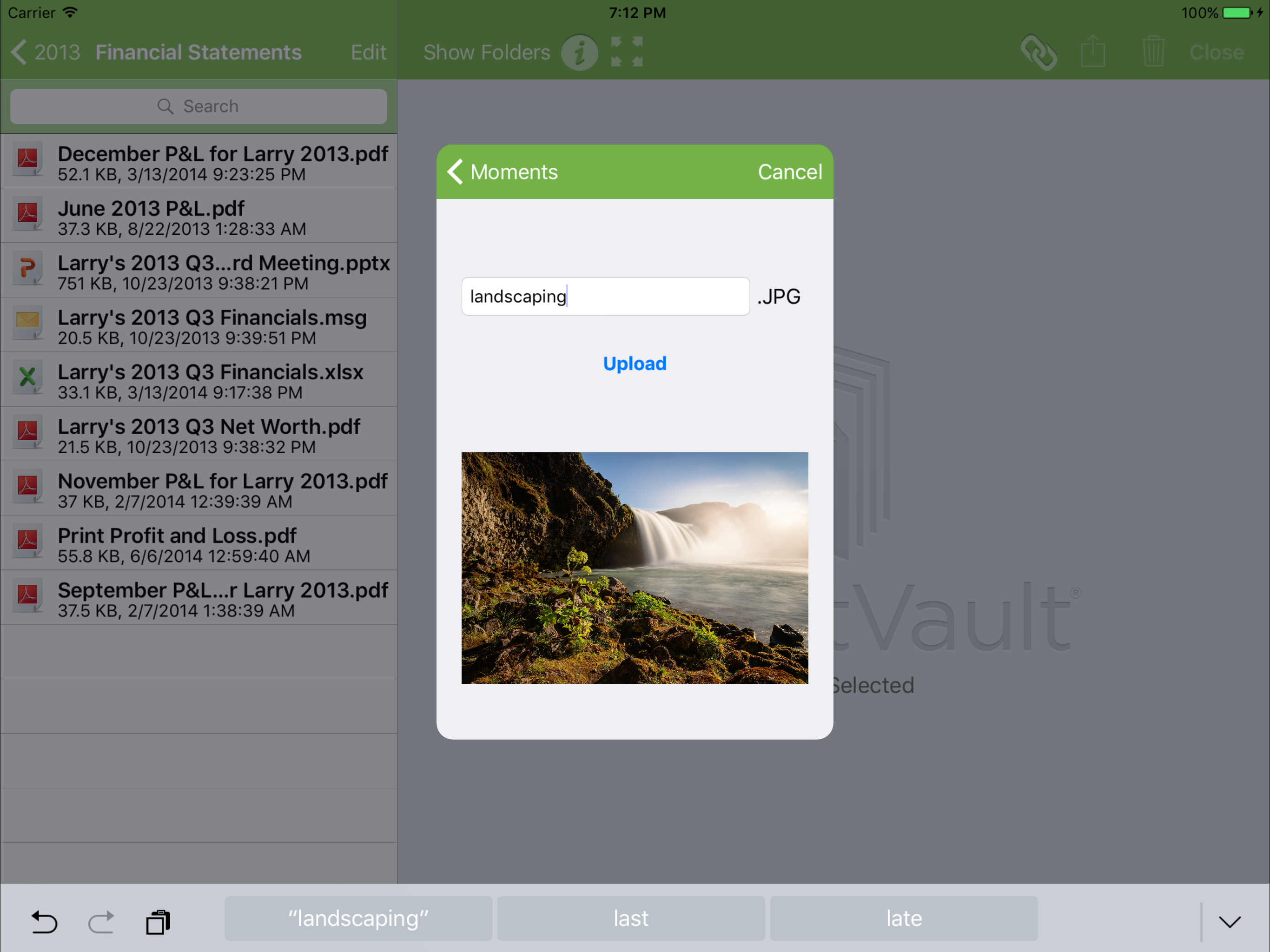 SmartVault for iPhone and iPad