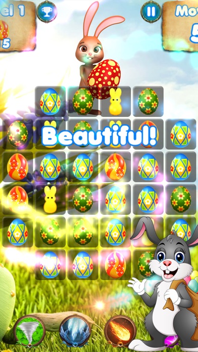 Screenshot #1 pour Jeux de Pâques Candy - match 3 pour cute bunny hop