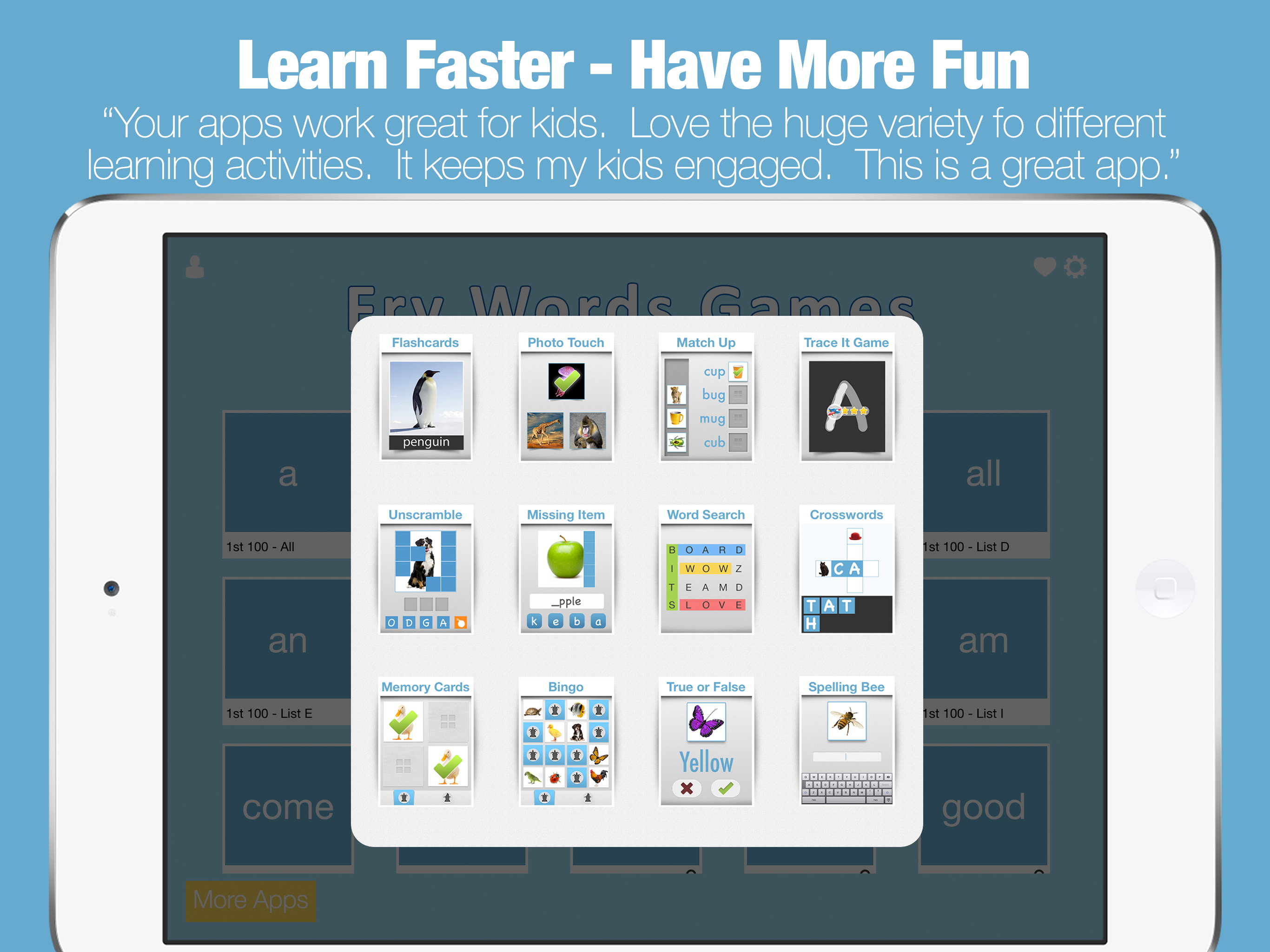 Fry Words Games and Flash Cards