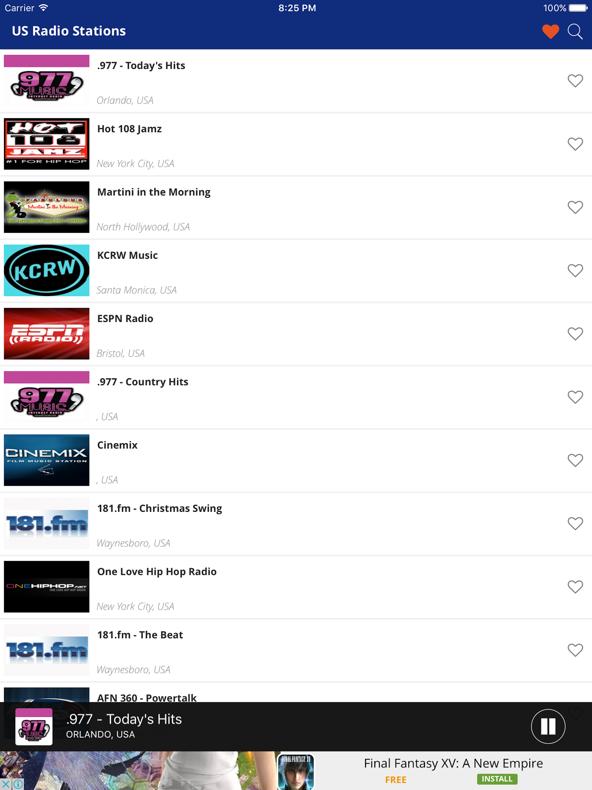 Live US Radio FM Stations - United of America USA