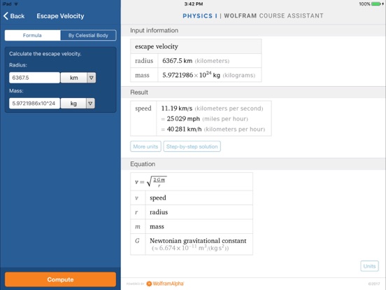 Screenshot #6 pour Wolfram Physics I Course Assistant