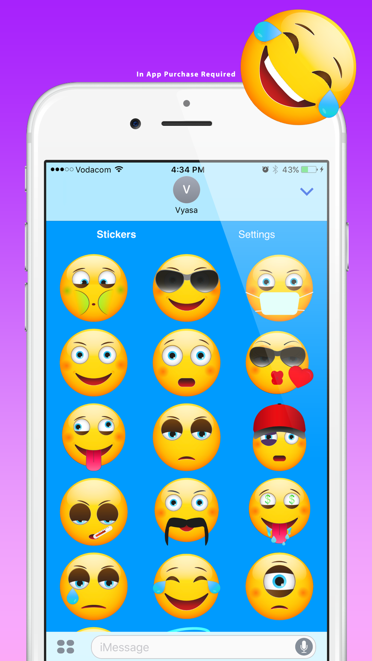 Modern Emoji Stickers for Texting