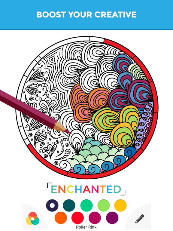 Screenshot #6 pour Enchanted Coloriage Adulte Mandala Showroom