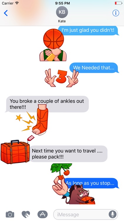 Ballermojis- Talk Trash Basketball Sticker Emojis