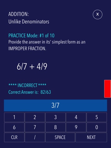 Practice Fraction puzzles screenshot 3