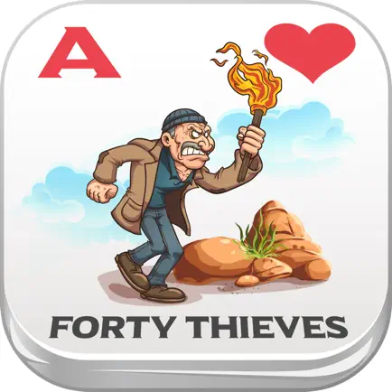 Forty Thieves Solitaire Hearts & Spades Patience Cheats