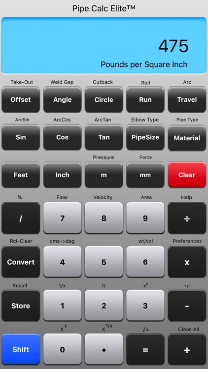 Pipe Calc Elite - Calculator for Pipe Trade Pros screenshot-3