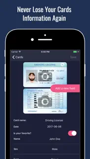 any card wallet & scanner reader for cards iphone screenshot 1