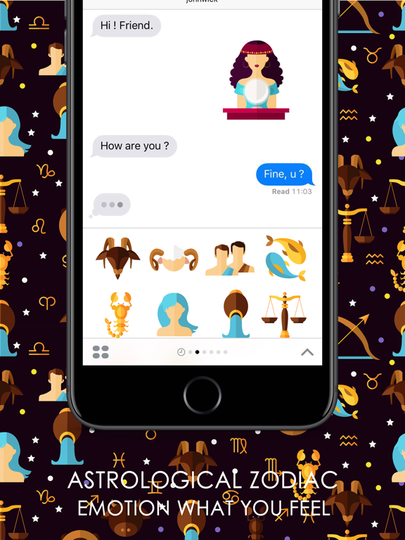 Screenshot #5 pour Astrological Zodiac Stickers for iMessage